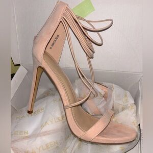 Strappy Nude Heels